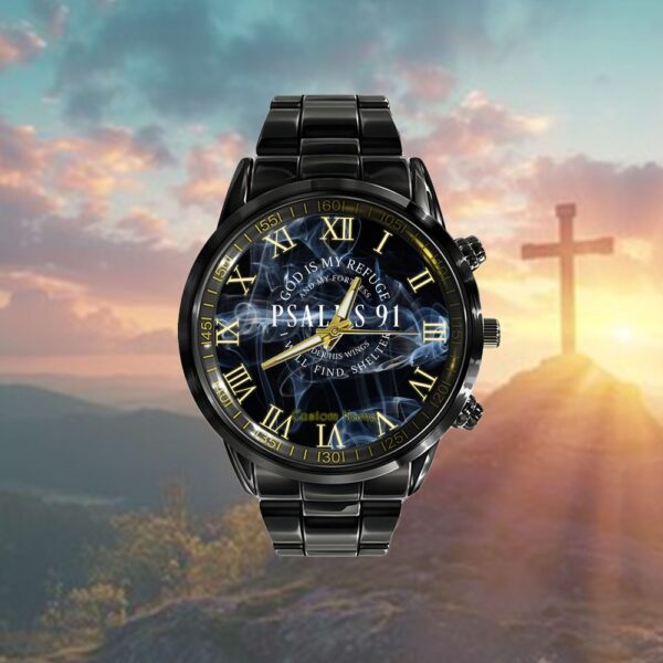 Psalms 91 Christian Blessed, Christ Jesus Watch, Christian Watch, Religious Watches, Jesus Watch