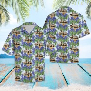 Purple Texas Bluebonnet Hawaii Shirt, Texas Hawaii…