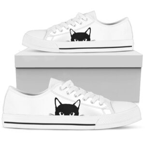 Quirky Cat Lover Sneakers Funny Low Top…