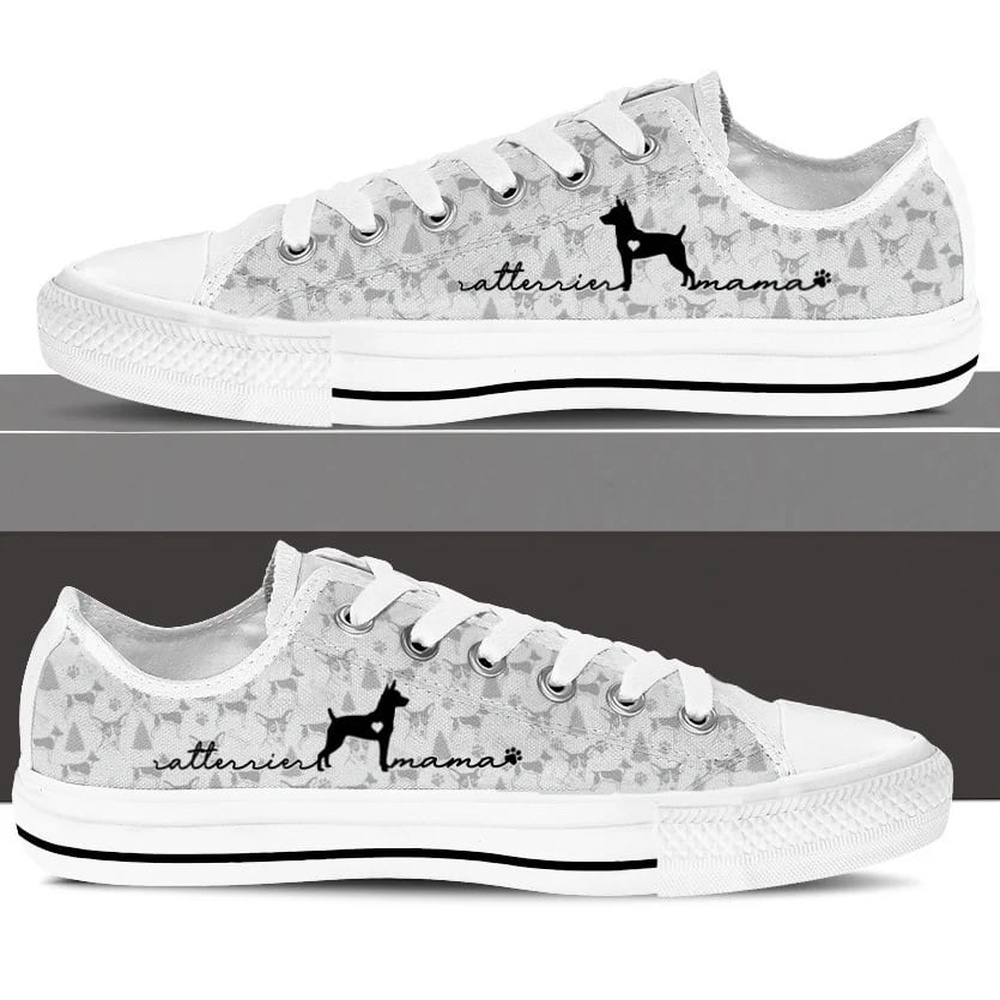 Rat Terrier Low Top Shoes, Dog Memorial Gift, Designer Low Top Shoes, Low Top Sneakers Rat Terrier Low Top Shoes, Dog Memorial Gift, Designer Low Top Shoes, Low Top Sneakers
