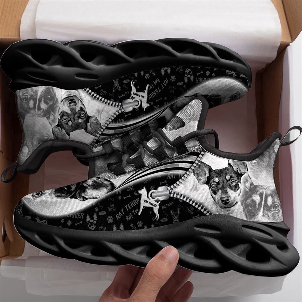 Rat Terrier Sketch Max Soul Shoes Kid, Max Soul Sneakers, Max Soul Shoes