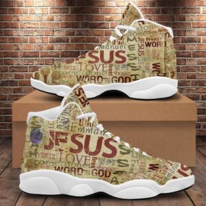 Religious God’s Word Jesus Basketball Shoes, Christian…
