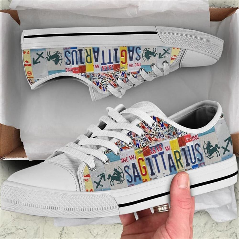 Sagittarius License Plates Canvas Low Top Shoes, Low Top Designer Shoes, Low Top Sneakers Sagittarius License Plates Canvas Low Top Shoes, Low Top Designer Shoes, Low Top Sneakers