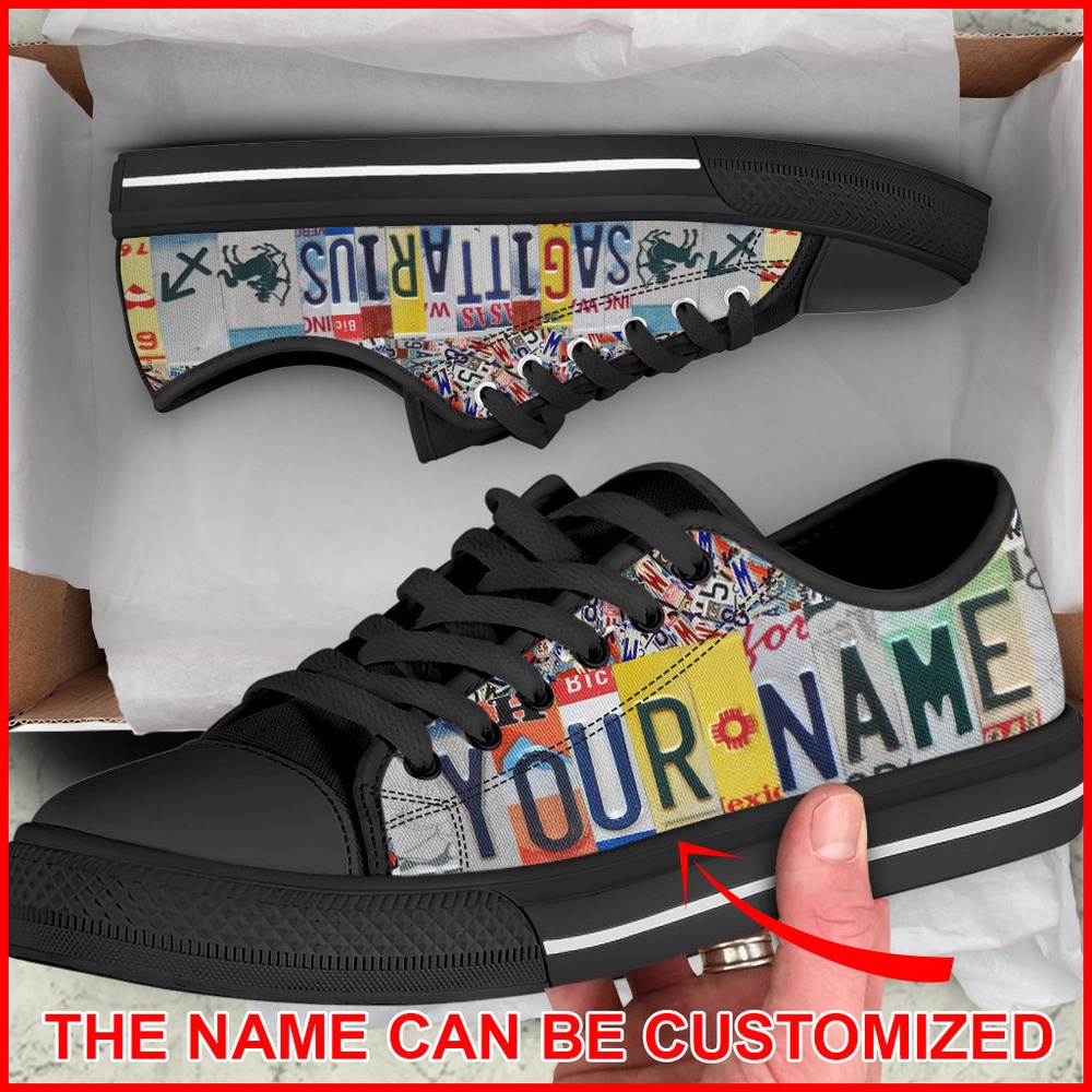 Sagittarius License Plates Personalized Custom Low Top Shoes, Low Top Designer Shoes, Low Top Sneakers Sagittarius License Plates Personalized Custom Low Top Shoes, Low Top Designer Shoes, Low Top Sneakers