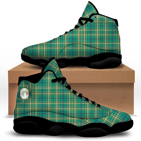 Saint Patrick’s Day Irish Check Print Black Basketball Shoes, Basketball Shoes, Best Basketball Shoes 2024