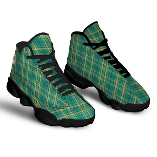 Saint Patrick’s Day Irish Check Print Black Basketball Shoes, Basketball Shoes, Best Basketball Shoes 2024