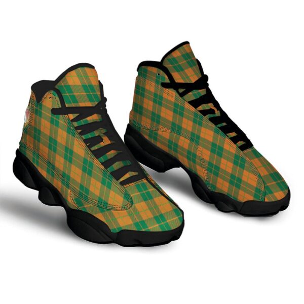 Saint Patrick’s Day Irish Tartan Print Black Basketball Shoes, Basketball Shoes, Best Basketball Shoes 2024