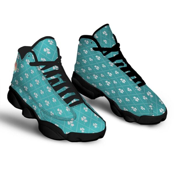 Saint Patrick’s Day Shamrock Print Pattern Black Basketball Shoes, Basketball Shoes, Best Basketball Shoes 2024
