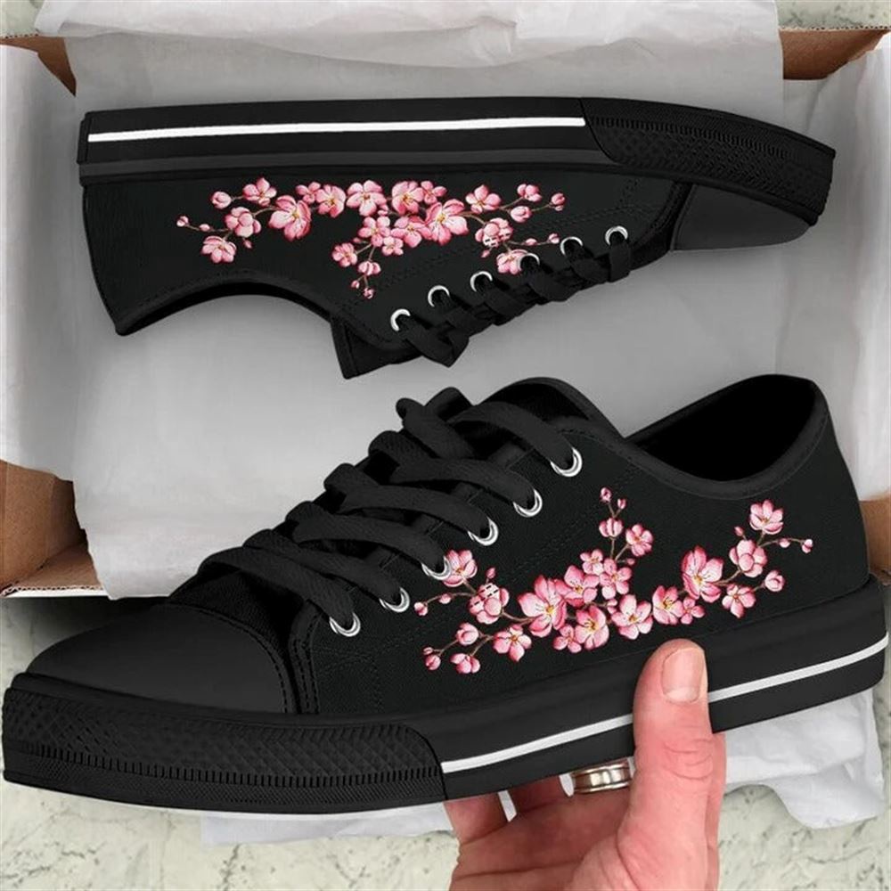 Sakura Cherry Blosoom Low Top Shoes, Low Top Designer Shoes, Low Top Sneakers Sakura Cherry Blosoom Low Top Shoes, Low Top Designer Shoes, Low Top Sneakers