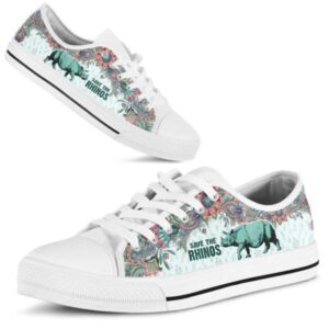 Save The Rhinos Low Top Shoes Sneaker,…