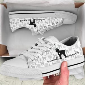 Schnoodle Low Top Shoes, Dog Memorial Gift,…
