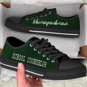 School Counselor Kinoyouknow All Dark Green Low Top Shoes Low Top Designer Shoes Low Top Sneakers 1 rl4sjm.jpg