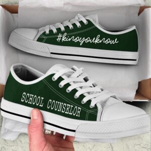 School Counselor Kinoyouknow All Dark Green Low Top Shoes Low Top Designer Shoes Low Top Sneakers 2 aihgsp.jpg