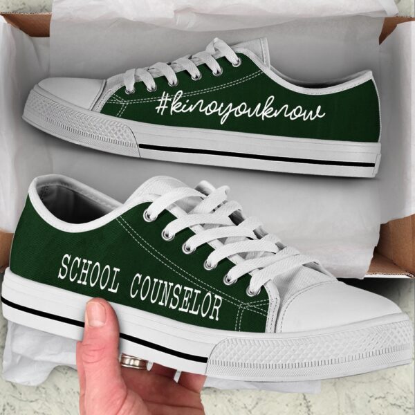 School Counselor Kinoyouknow All Dark Green Low Top Shoes, Low Top Designer Shoes, Low Top Sneakers