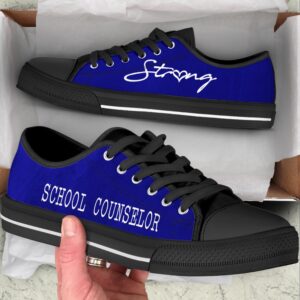 School Counselor Strong All Navy Low Top Shoes Low Top Designer Shoes Low Top Sneakers 2 w3p1fz.jpg