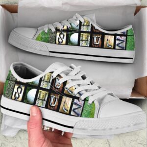 Schulz Golf Sign Low Top Shoes, Low…