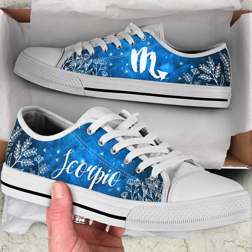 Scorpio Zodiac Foliage Low Top Shoes, Low Top Designer Shoes, Low Top Sneakers Scorpio Zodiac Foliage Low Top Shoes, Low Top Designer Shoes, Low Top Sneakers