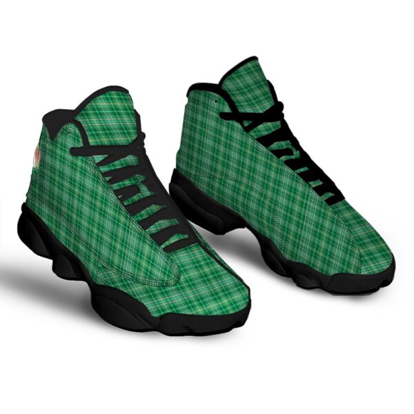 Scottish Plaid St. Patrick’s Day Print Pattern Black Basketball Shoes, Basketball Shoes, Best Basketball Shoes 2024