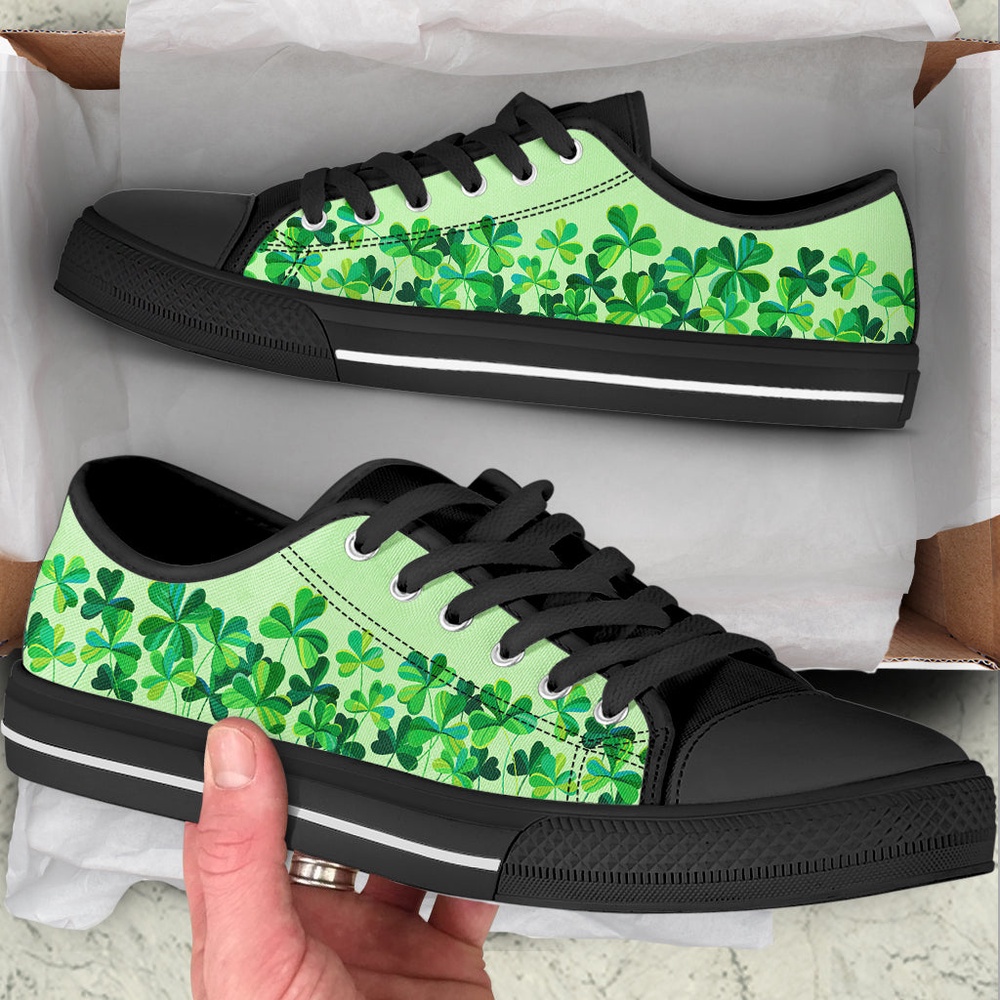 Shamrock Clover Low Top Shoes, Low Top Designer Shoes, Low Top Sneakers Shamrock Clover Low Top Shoes, Low Top Designer Shoes, Low Top Sneakers