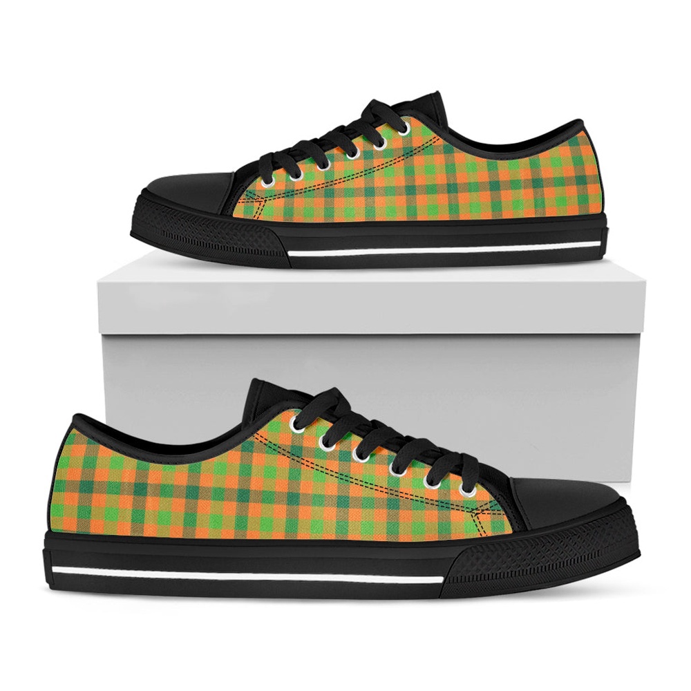 Shamrock Plaid Saint Patrick’s Day Print Black Low Top Shoes, Low Top Designer Shoes, Low Top Sneakers Shamrock Plaid Saint Patrick’s Day Print Black Low Top Shoes, Low Top Designer Shoes, Low Top Sneakers