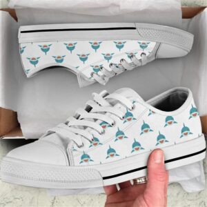 Shark Pattern Low Top Shoes, Low Tops,…
