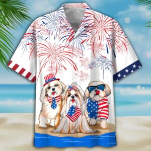 Shih Tzu Hawaiian Shirts, Independence Day Is…