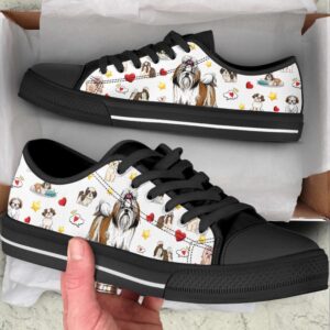 Shih Tzu Heart Star Low Top Shoes…