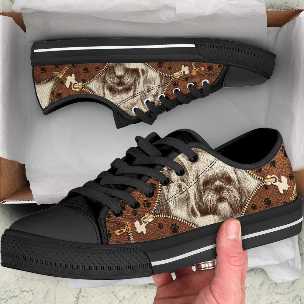 Shih Tzu Low Top Shoes, Designer Low Top Shoes, Low Top Sneakers