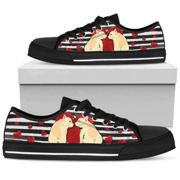 Shop Now for Stylish Bulldog Valentine Low Top Shoes Wear Your Love, Low Top Sneakers, Low Top Designer Shoes