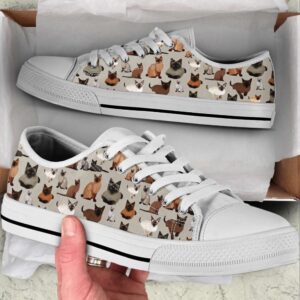 Siamese Cat Lover Shoes Pattern SK Low…