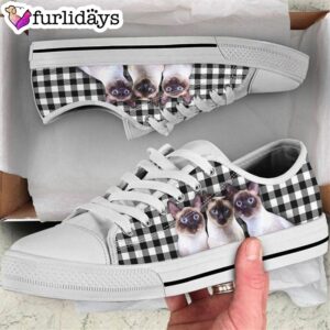 Siamese Cats Low Top Shoes, Gift For…