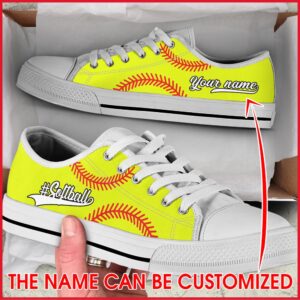 Softball Hashtag Vector Ball Name Low Top Shoes Personalized Custom Low Top Sneakers Sneakers Low Top 1 gvphxj.jpg