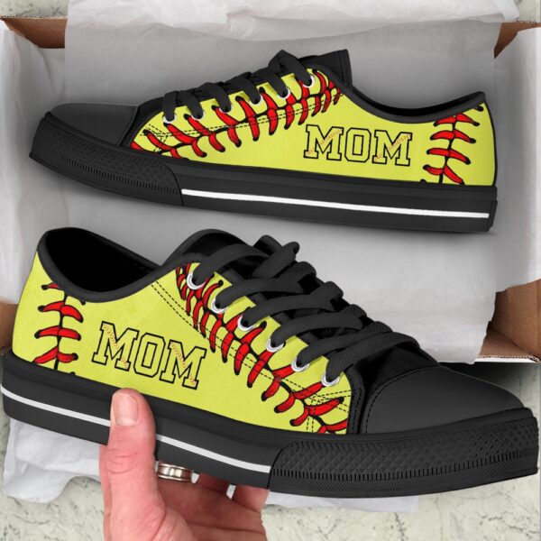 Softball Mom Stitches Low Top Shoes, Low Top Sneakers, Sneakers Low Top