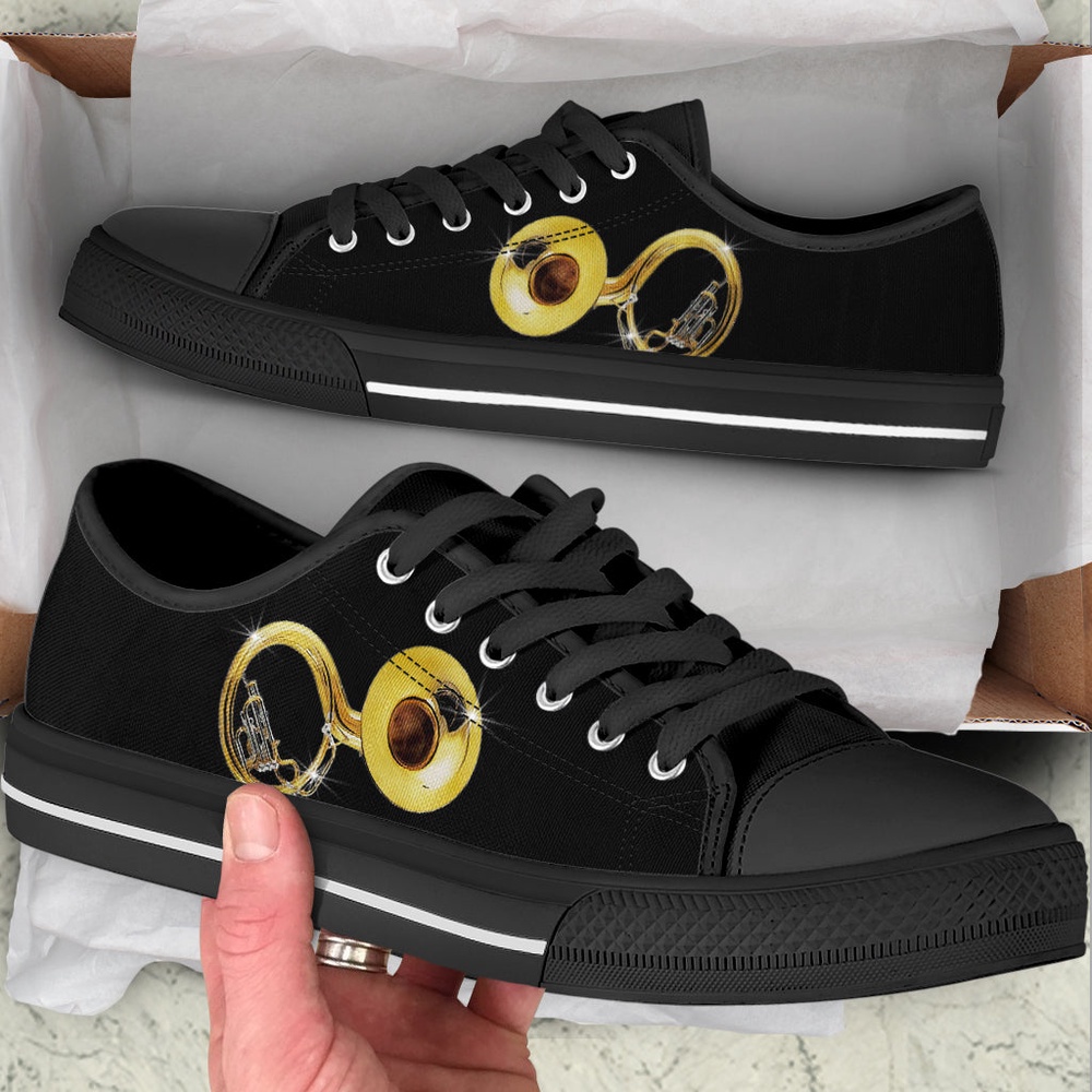 Sousaphone Low Top Music Shoe, Low Top Designer Shoes, Low Top Sneakers