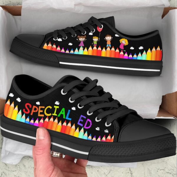 Special Ed Abc Black Low Top Shoes, Low Top Designer Shoes, Low Top Sneakers