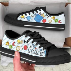 Special Ed Abc Quaint Pattern Low Top Shoes Low Top Designer Shoes Low Top Sneakers 2 ydjwlg.jpg
