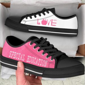 Special Education Love Pink White Low Top Shoes Low Top Designer Shoes Low Top Sneakers 2 xbno2a.jpg