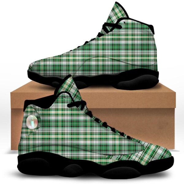 St. Patrick’s Day Irish Tartan Print Black Basketball Shoes, Basketball Shoes, Best Basketball Shoes 2024