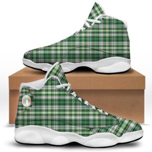 St. Patrick s Day Irish Tartan Print White Basketball Shoes Basketball Shoes Best Basketball Shoes 2024 1 otjxo4.jpg