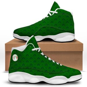 St. Patrick s Day Shamrock Print Pattern White Basketball Shoes Basketball Shoes Best Basketball Shoes 2024 1 zulrew.jpg