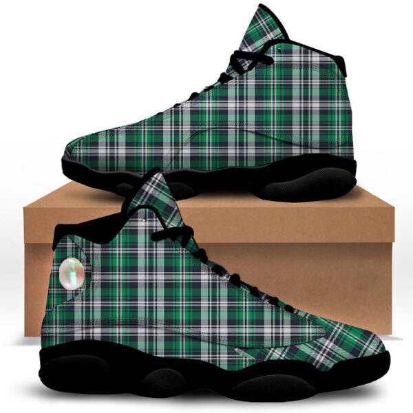 St. Patrick’s Day Tartan Shamrock Print Pattern Black Basketball Shoes, Basketball Shoes, Best Basketball Shoes 2024
