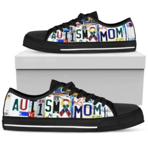 Stylish Autism Mom Low Top Shoes, Low…