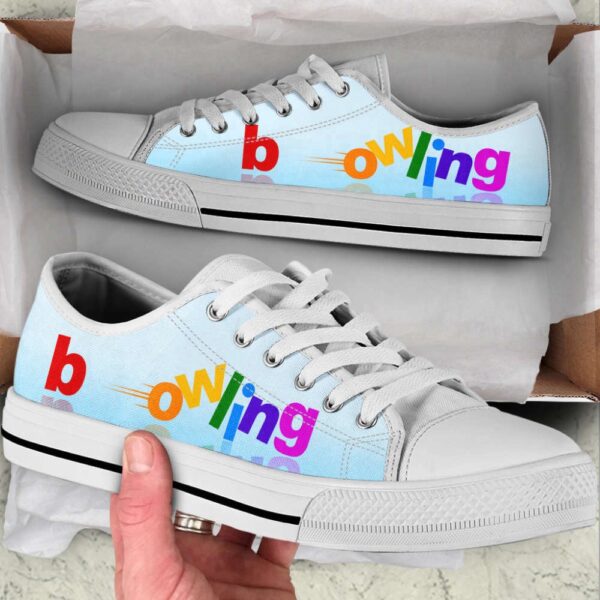 Stylish Bowling Color AB Sky Low Top Canvas Print Shoes, Stylish Footwear, Low Top Sneakers, Bowling Footwear
