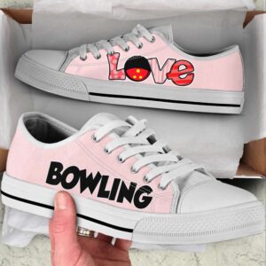 Stylish Bowling Love M Canvas Print Lowtop Shoes Low Top Sneakers Bowling Footwear 1 jy3hou.jpg