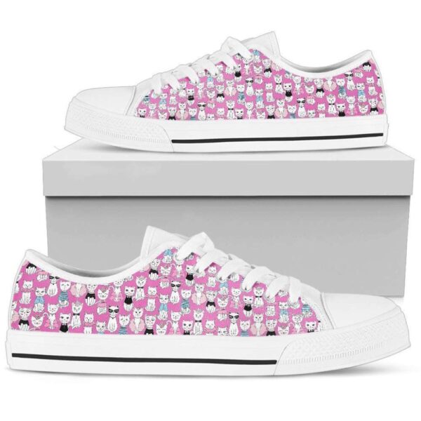 Stylish Cat Women s Low Top Shoes Fashionable and Comfortable Footwear, Low Top Sneakers, Low Top Designer Shoes