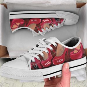 Stylish Delta Sigma Theta Low Top Shoes…