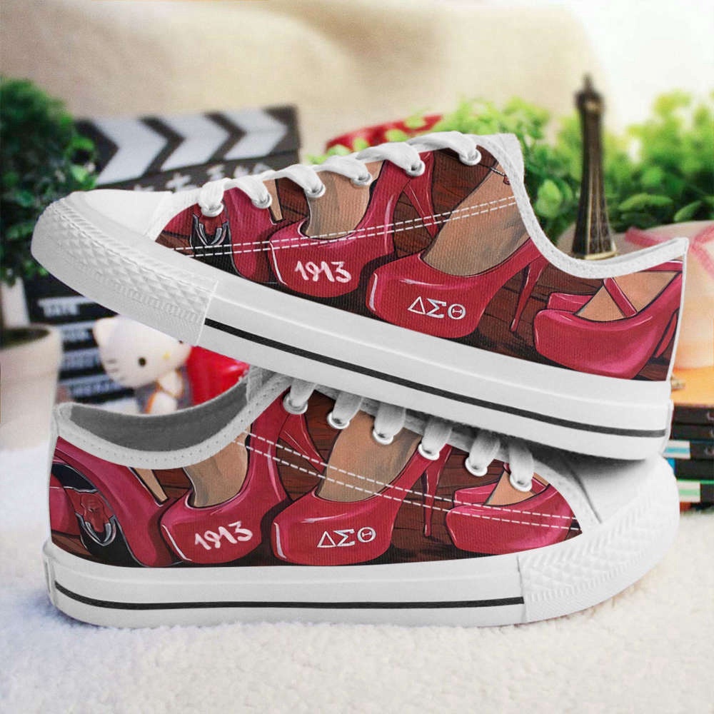 Stylish Delta Sigma Theta Low Top Shoes for Trendsetters, Low Top Designer Shoes, Low Top Sneakers