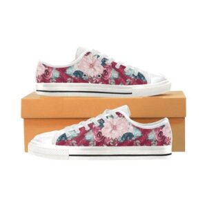 Stylish Floral Dog Low Top Shoes, Unique…