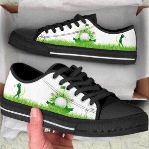 Stylish Golf Grass Green Canvas Print Low Top Shoes Trendy Fashion Low Top Sneakers Sneakers Low Top 2 ando0m.jpg