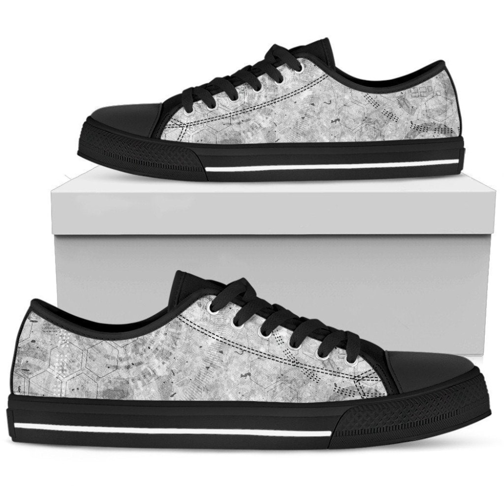 Stylish Grey Women s Low Top Shoes, Low Top Designer Shoes, Low Top Sneakers
